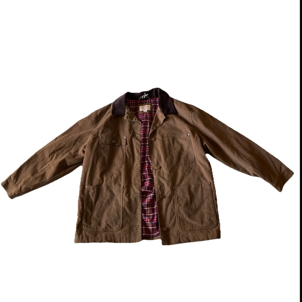 Marine Layer Riley Cotton Barn Jacket Brown Size Medium - Picture 3 of 6